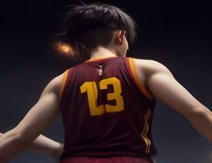 tb体育NBA篮球比赛精彩瞬间，球员在篮筐下空中对抗，场馆灯光璀璨氛围激烈